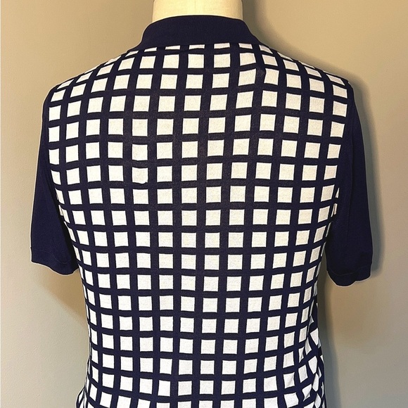 Men’s Blue and White Paisley and Gray polo shirt. - Picture 5 of 5